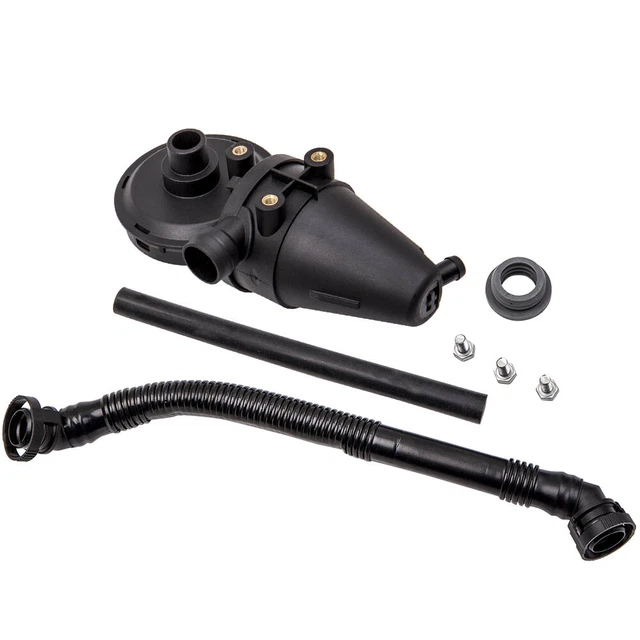 CRANKCASE OIL SEPARATOR PCV Vent Valve Kit Breather Hose For BMW E36