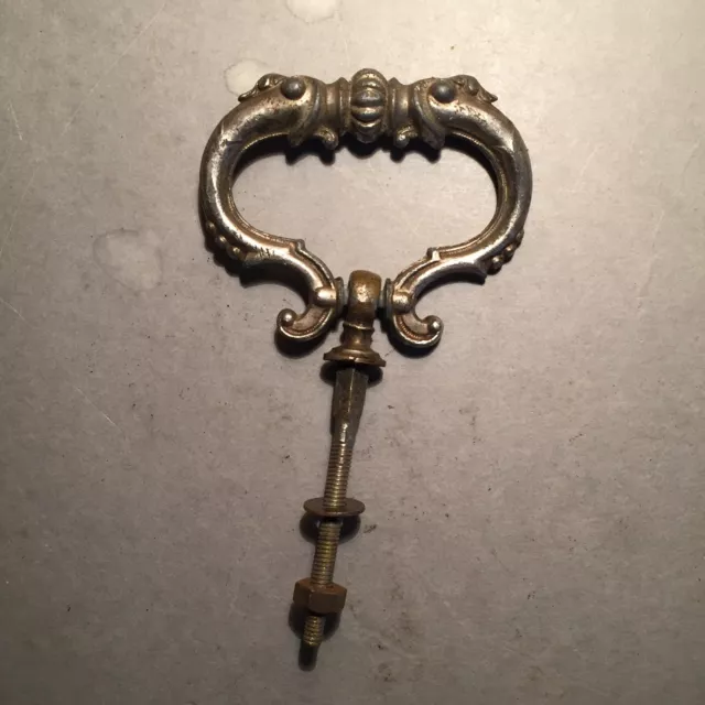 19th. CENTURY FRENCH  RENAISSANCE STYLE NICKEL PLATED  HANDLE