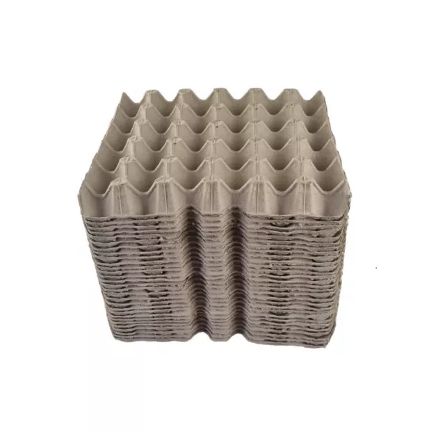 25 X Brown Pocket Egg Trays Cardboard Fillers For 30 Eggs