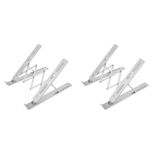 2 set supporto computer per laptop regolabile pieghevole