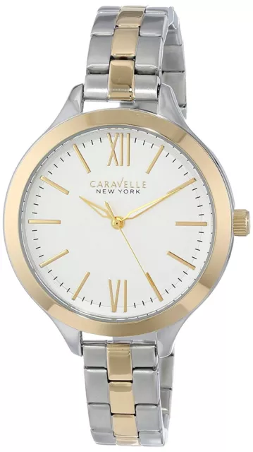 Caravelle New York by Bulova 45L139 Womens Two-Tone Stainless Steel Watch