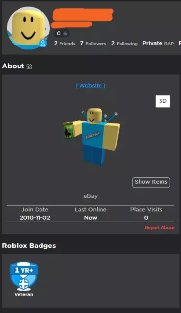 SOLD - 2010 roblox acc w/valkyrie n punk pace! 100kr$+ limiteds