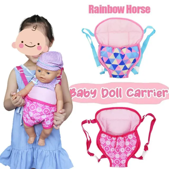 Doll Accessories Baby Doll Carrier Backpack Seeping Bag Clothes Childrens Toy UK