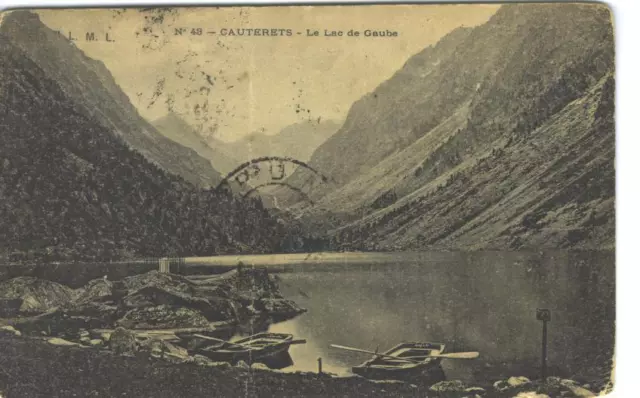 CPA 65 1919 CAUTERETS Le Lac de Gaube