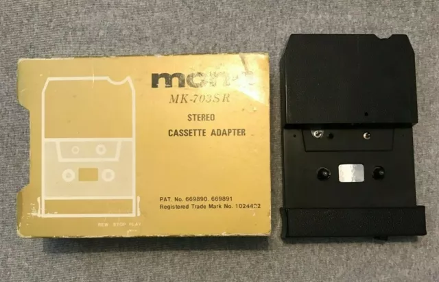 Vintage Mona Stereo Cassette Adapter for 8 Track Players Japan MK-703SR