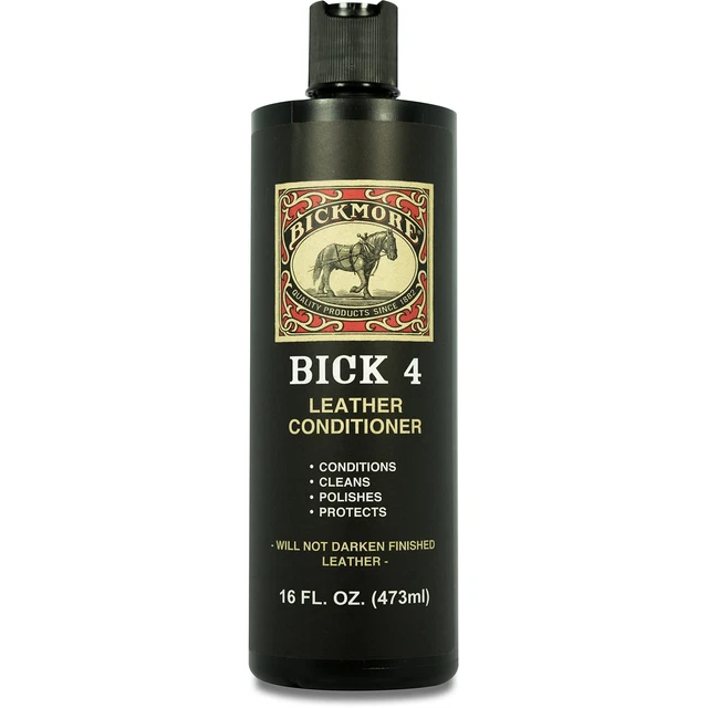Bick 4 Leather Conditioner and Leather Cleaner 16 oz - Will Not Darken Leathe...