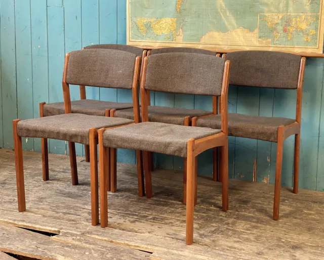 5 (6) Mid Century Danish Spøttrup Teak Dining Chairs DELIVERY*