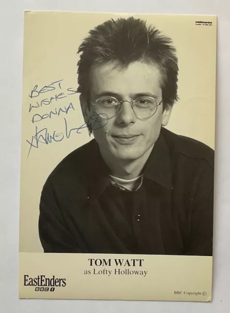 TOM WATT Genuine Handsigned Eastenders Castcard 6 x 4