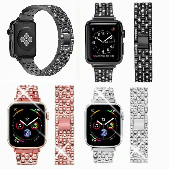 Luxury Diamond Bands for Apple Watch Band iWatch Series 7/SE/6/5/4/3/2/1 38-45mm