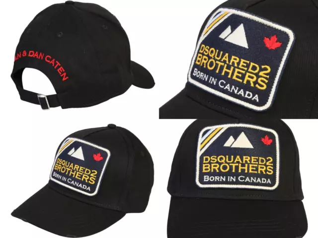 Dsquared2 Iconic Brothers Parche Logo Gorra de Béisbol Basebalkappe Sombrero