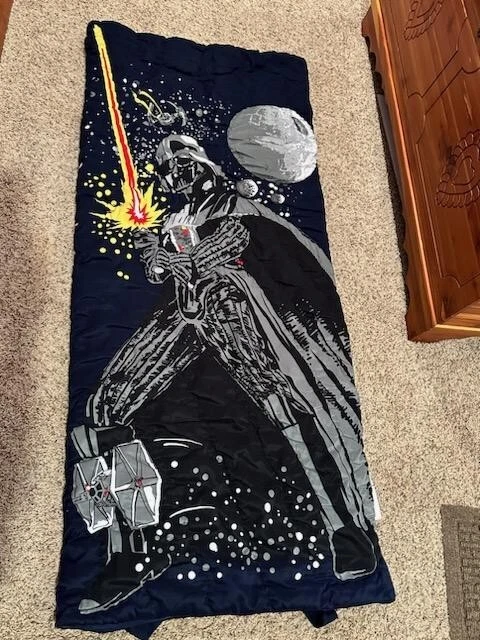 Pottery Barn Kids Star Wars Darth Vader Children's Sleeping Bag Pottery Barn Kids Star Wars Darth Vader Children's Sleeping Bag
