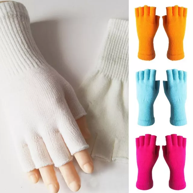 Thicken Knitted Gloves Half Finger Fingerless Gloves Long Mitten  Men Women