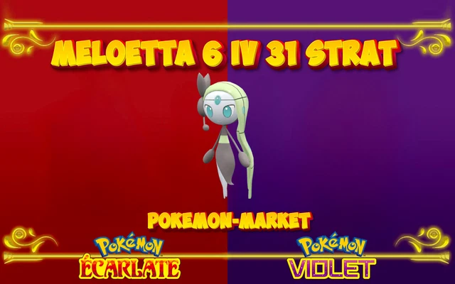 Pokémon Écarlate & Violet - Keldeo Shiny + Strat Niveau 100 - Non Modifié - Switch