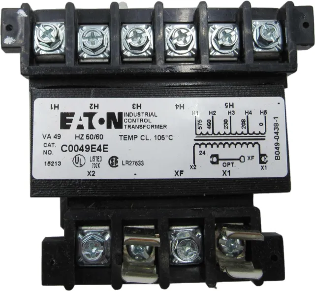 Eaton NSB C0049E4E Control Transformers 575V 50/60Hz