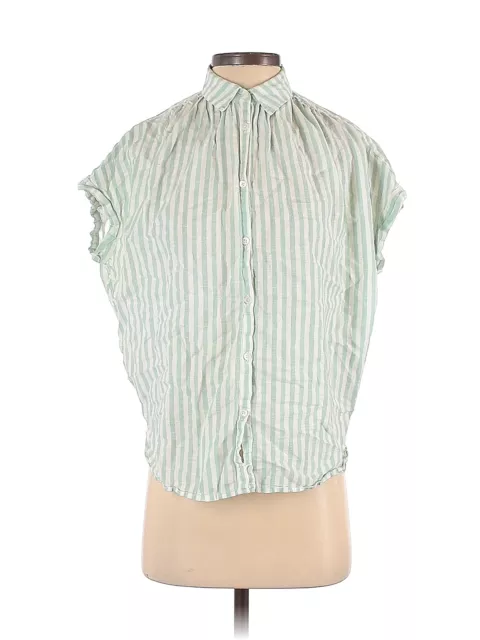 MADEWELL WOMEN GREEN Sleeveless Button-Down Shirt XXS $20.74 - PicClick