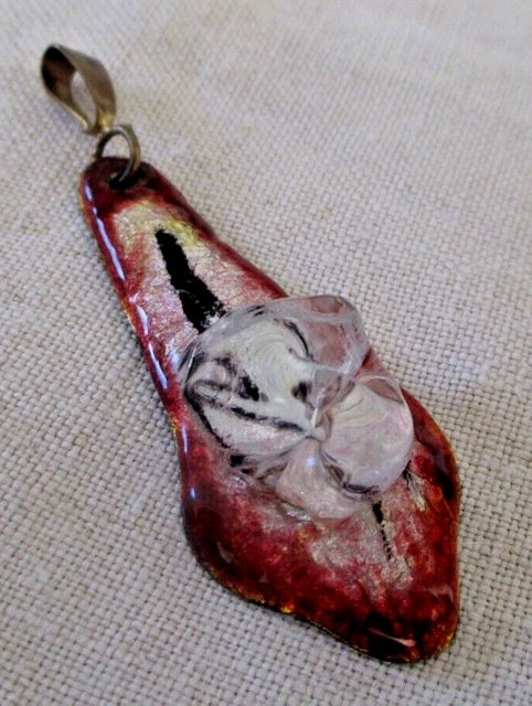Pendentif Vintage Limoges / Signé Fazerat - Années 50, Occasion