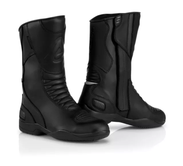 Bottes Acerbis Jurby Boots dans la Peau Touring Avec Divers Protections Noir