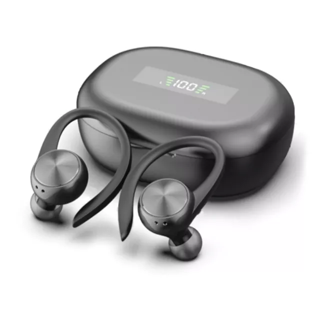 Bluetooth 5.0 True Wireless Earbuds With Mic Headphones Earhook Sport Waterproof