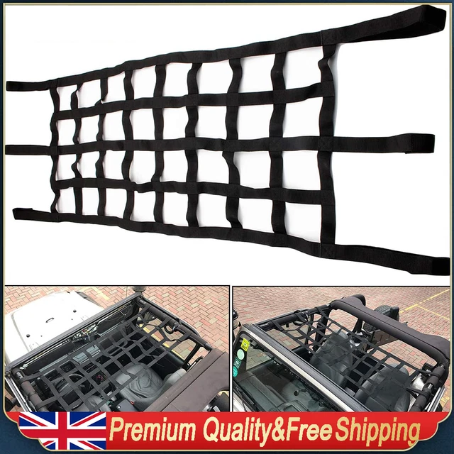 CAR ROOF NET Hammock for Jeep Wrangler YJ, TJ, JK, JKU, JL, JLU, JT