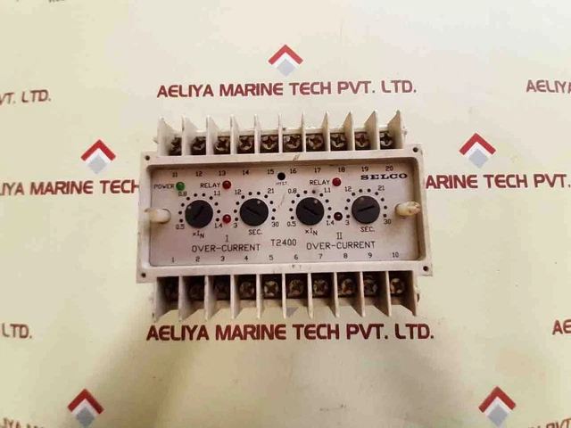 Selco t2400 3-phase dual overcurrent relay t2400-01