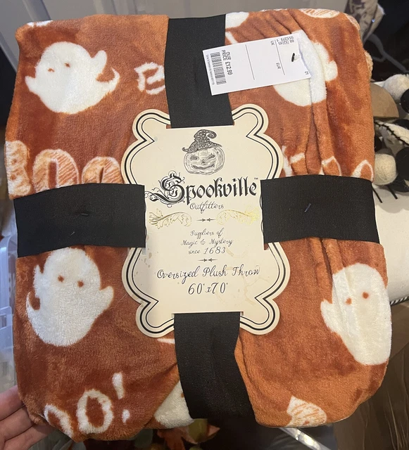 TK MAXX TKMAXX Homesense Halloween Ghost Spookville Autumn Blanket