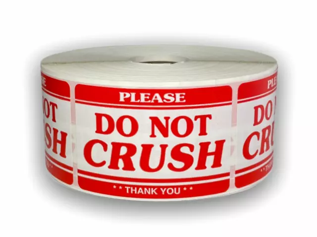 2"x3" Do Not Crush / Please Thank You Labels Shipping Stickers 100 PCS