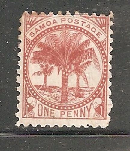 Album Schätze Samoa Scott # 12 1p Palm Trees Postfrisch mit Scharnier