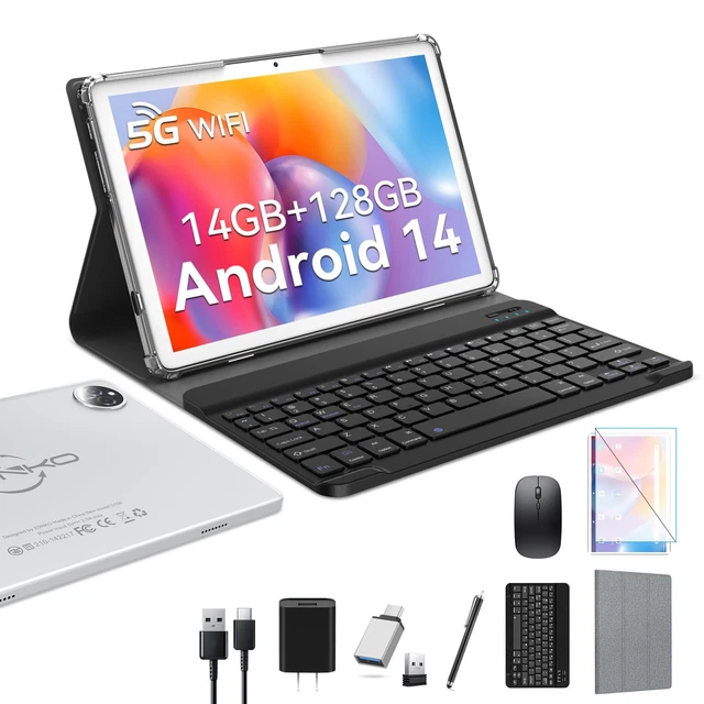 2025 LATEST ANDROID 14 Tablet 10 inch with 128GB Rom+14GB Ram+2TB ...