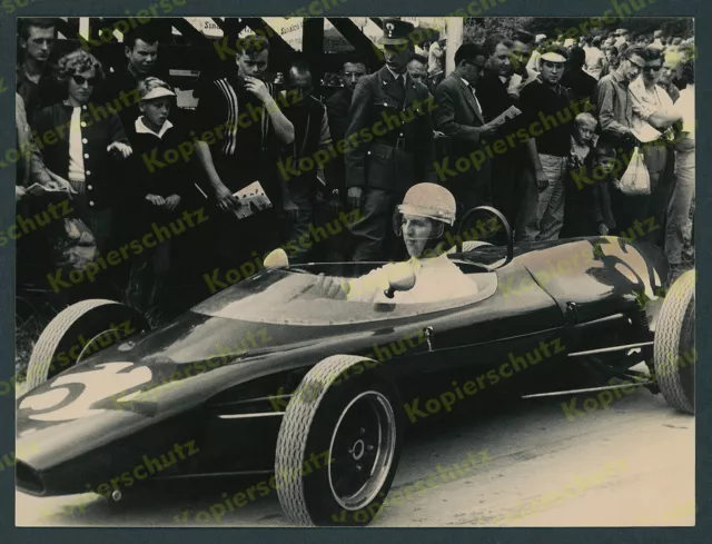 Motorsport Solitude Rennfahrer Dennis Taylor Lola Mk3/BRJ36 Formel Junior 1961