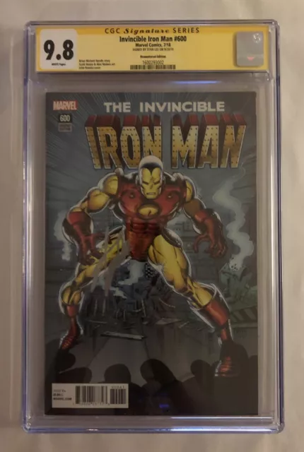 Invincible Iron Man #600 Romita Remastered Edition CGC 9.8 Signed by Stan Lee!!