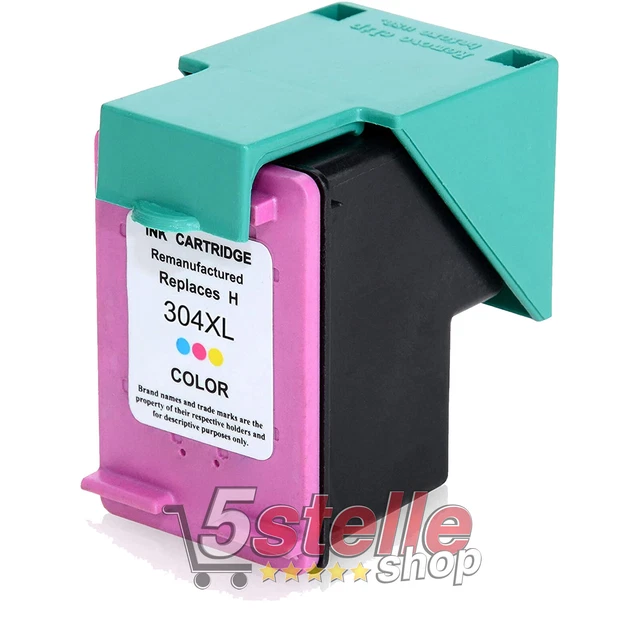 Cartuccia Colore 304Xl Per Hp Deskjet 2620 2622 2630 2632 2633 2634 3720 3730