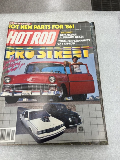 Hot Rod  Nov 1985, New Mopar Aluminum Heads, Pro Street        T5
