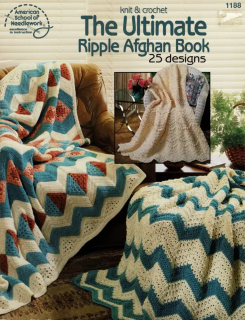 The Ultimate Ripple Afghan Book Knit & Crochet Patterns By ASON f3