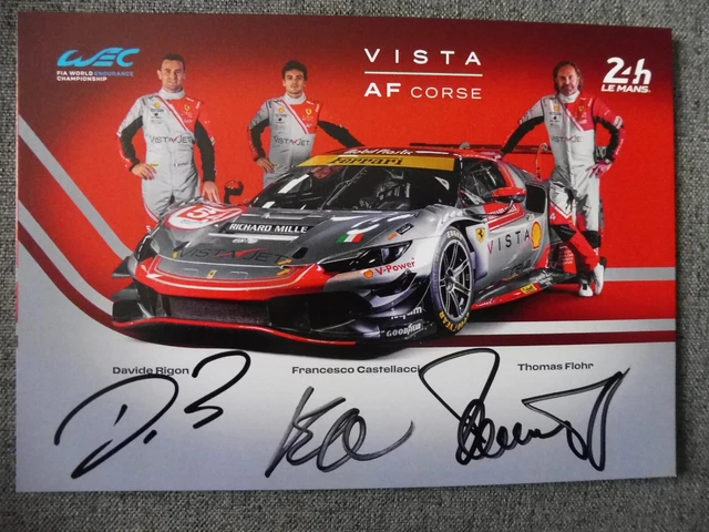 Photo Dédicacée Charles Leclerc Ferrari F1 - 25x20cm - Prête