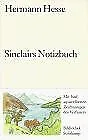 Sinclairs Notizbuch. de Hermann Hesse | Livre | état très bon