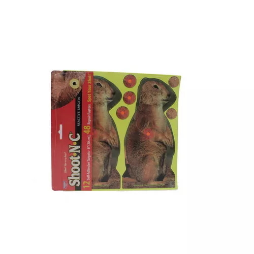 Birchwood Casey Shoot-N-C Prairie Chuck Self Adhesive Targets 8" 12/Pk 34786