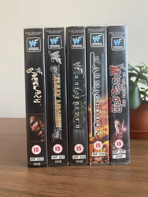 WWF 1999 VHS Tapes x5 Bundle - Backlash, Armageddon, UnForgiven 99 £19. ...