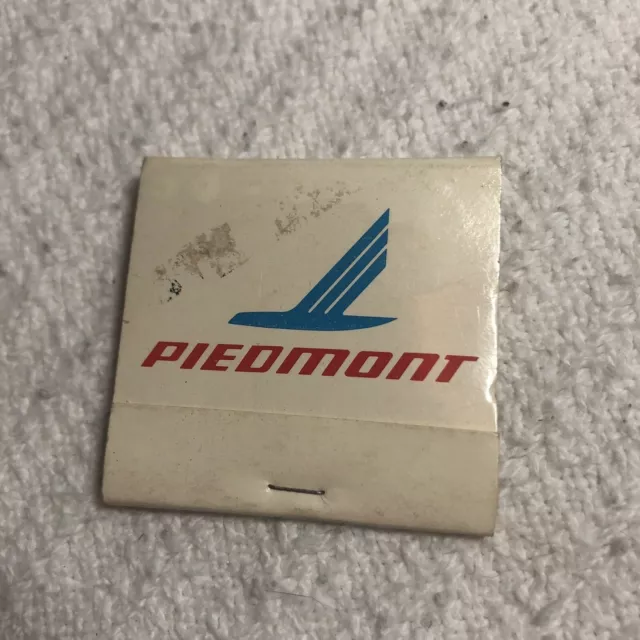 Piedmont Air Matchbook Advertising Boston Airline Unstruck RARE Vintage