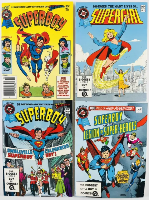 4 Superboy / Supergirl Best Of #7-44 Run Blue Ribbon Digest Dc 1980  Nm/Nm-