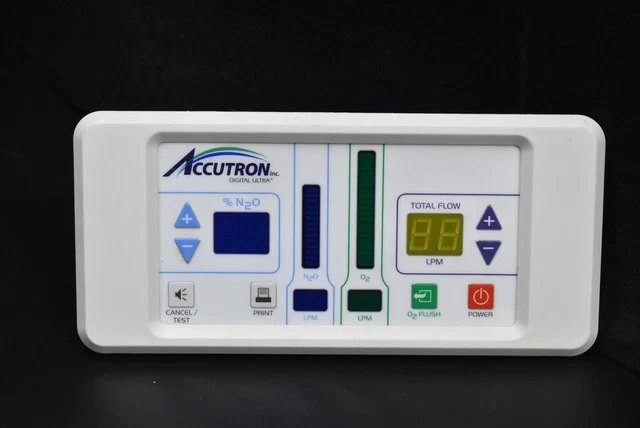 Accutron Digital Ultra Dental Nitrous N2O Flowmeter Conscious Sedation Unit
