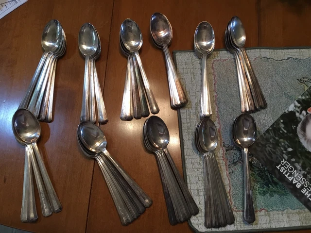 55 Milwaukee Road railroad dining car silver table spoons