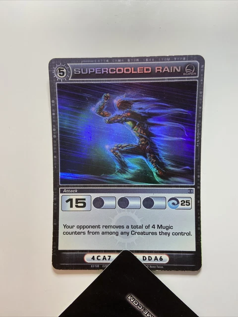Chaotic Card Supercooled Rain