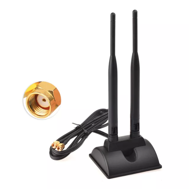 2,4-GHz-/5-GHz-Dualband-Antennen-Magnetfuß für WLAN-WLAN-Router, mobiler Hotspot