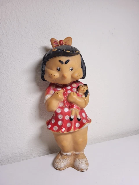 VINTAGE 1950'S SWEETIE PIE ラバードール Vintage Little Lulu Sweetie Pie Squeaky Rubber Toy A Stern