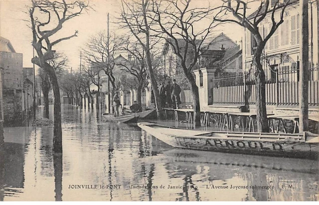 94 - JOINVILLE LE PONT - SAN52218 - Inondations de janvier 1910 - L'Avenue Joye