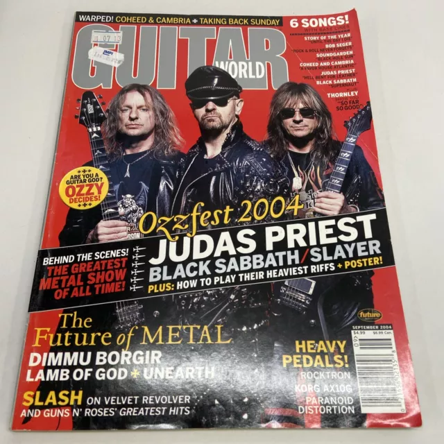 Guitar World Magazine September 2004 Ozzfest Black Sabbath