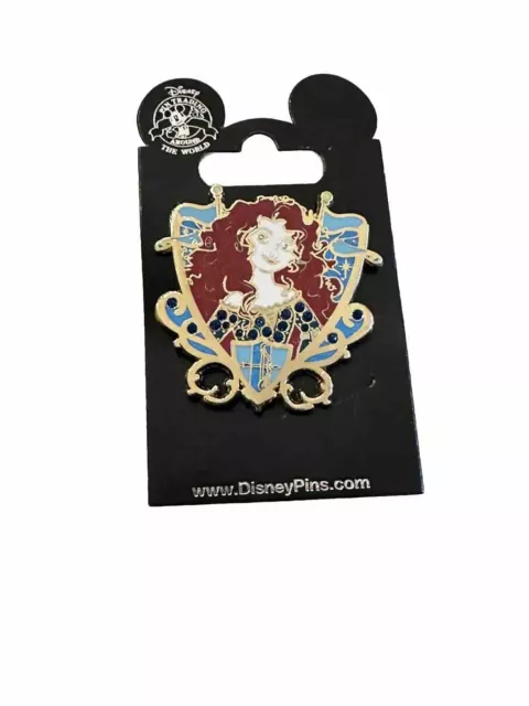 Disney Parks Brave Merida Princess Jeweled Crest Pin