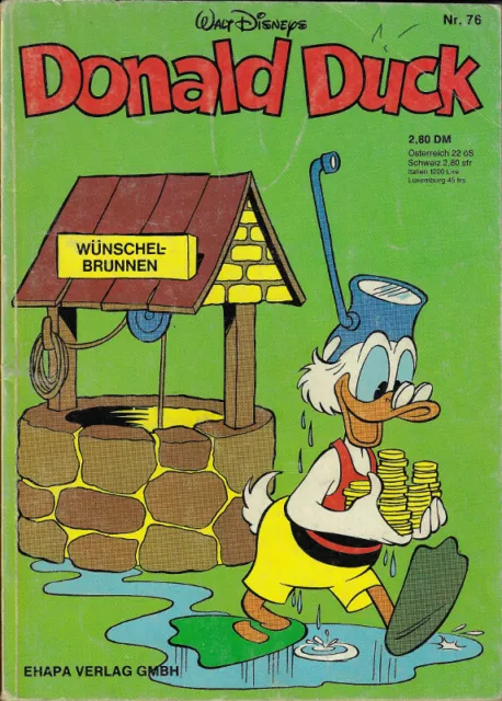 Donald Duck 1. Auflage 76 Taschenbuch Z2