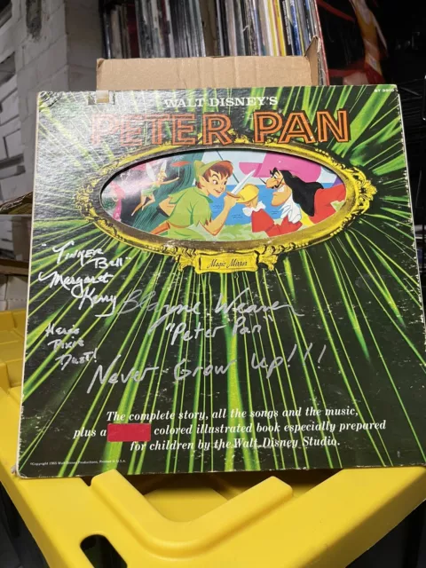 Blayne Weaver Margaret Kerry Signed Disney Peter Pan Tinker Bell Vinyl Beckett