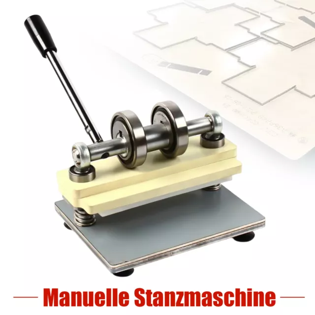 PVC Manuelle Lederschneidemaschine Handpresse Stanzmaschine Embosser DIY